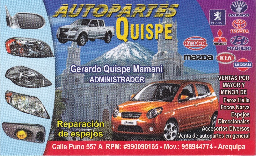 Autopartes Quispe Arequipa